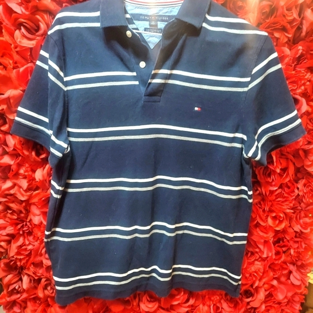 Tommy Hilfiger Men's Polo shirt Size Small ( stain on sleeve, near armpit)